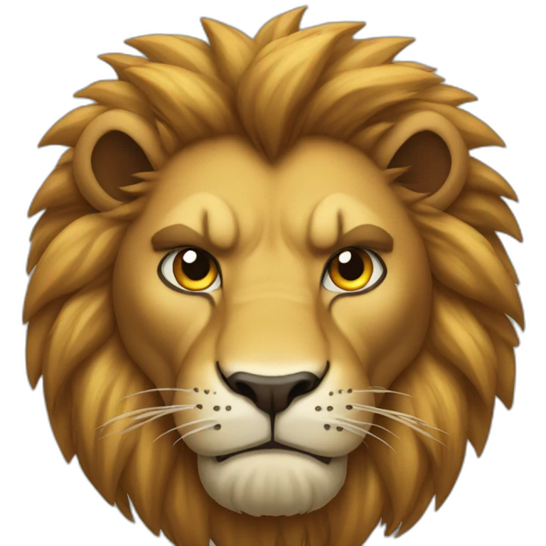 Angry lion emoji