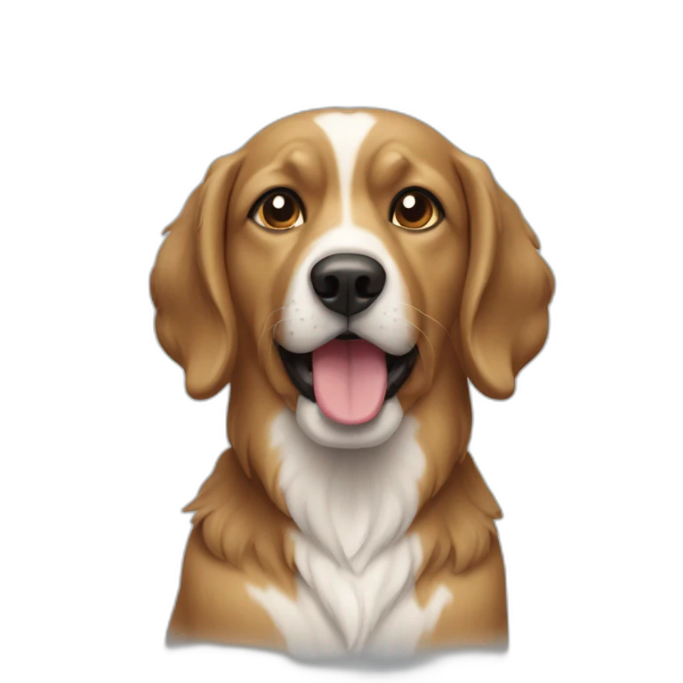 Chien sur chien emoji