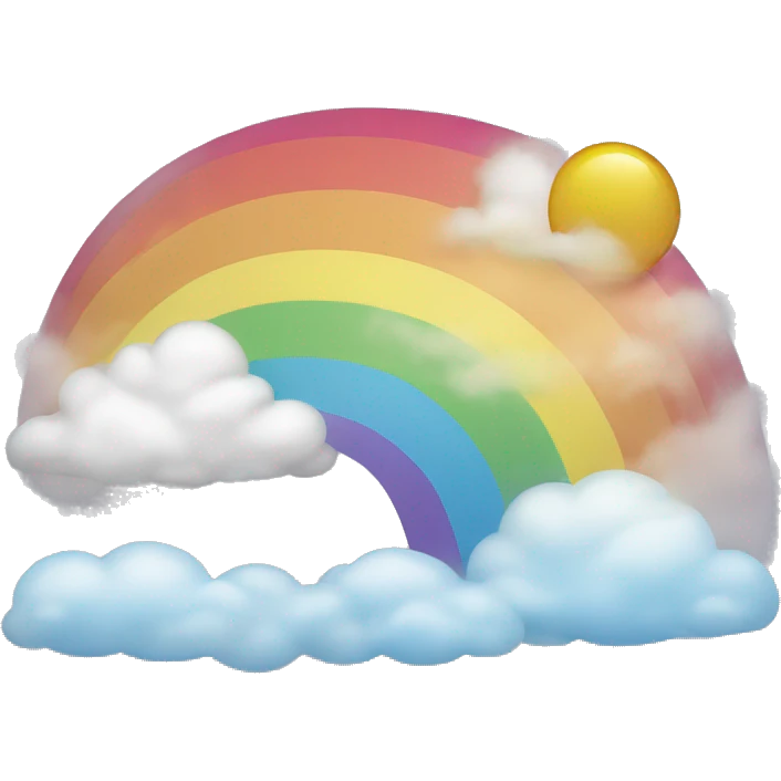 Rainbow with clouds  emoji