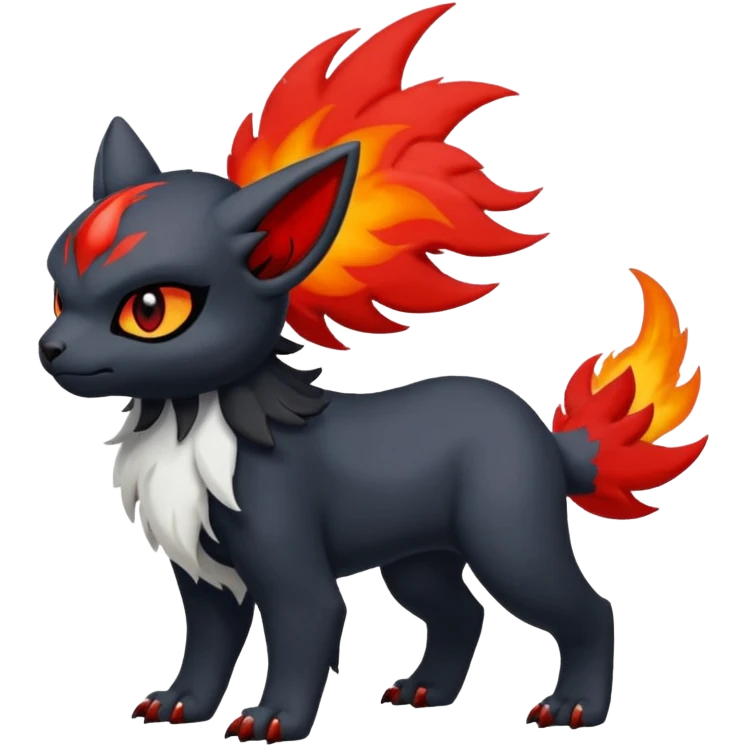 Absol-Litten-Fakémon-hybrid-creature (full body)  emoji