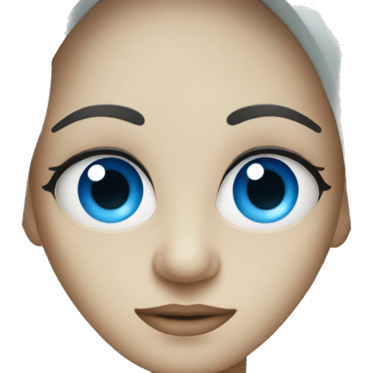 Eyes Emoji in blue  emoji