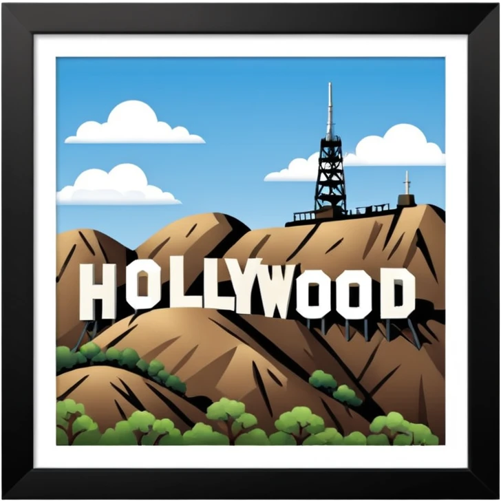 Hollywood sign  emoji