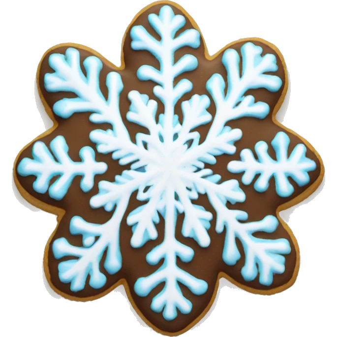 snowflake cookie emoji