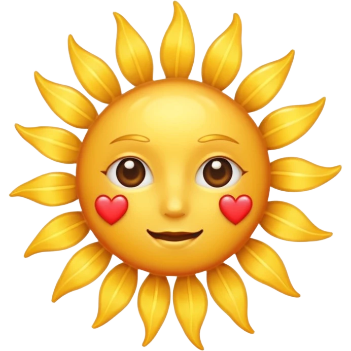 sun with heart emoji