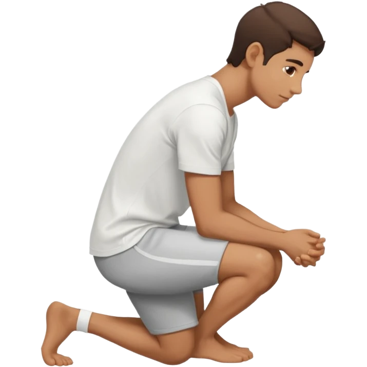 человек сидит на коленях фото в профиль emoji