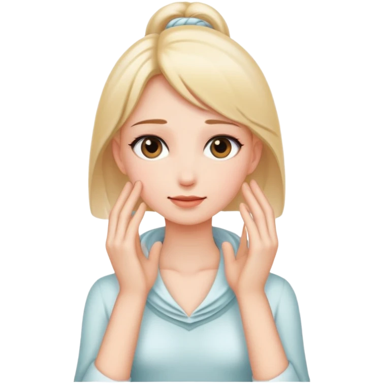 Hands around neck  emoji