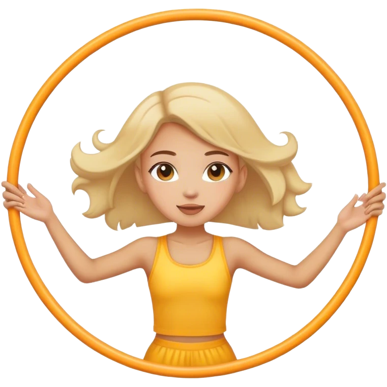 The girl on the air hoop  emoji