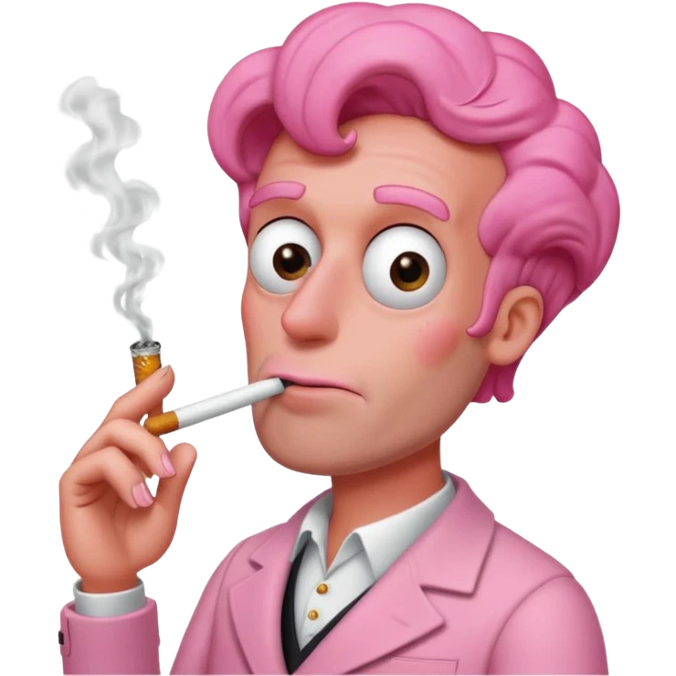Patrick Estrela de Bob Esponja fumando cigarro emoji