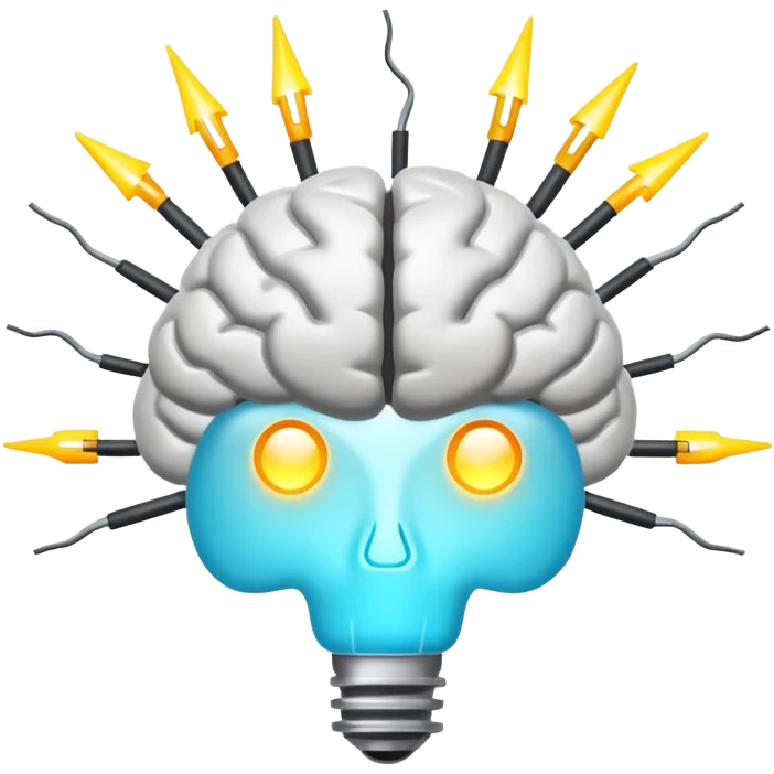 brain nerve signal only one  emoji