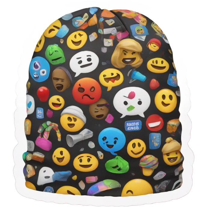 Be hadset with stickers emoji