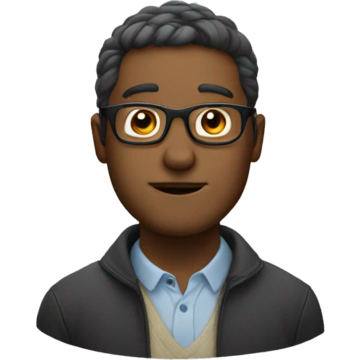 Glasses man emoji