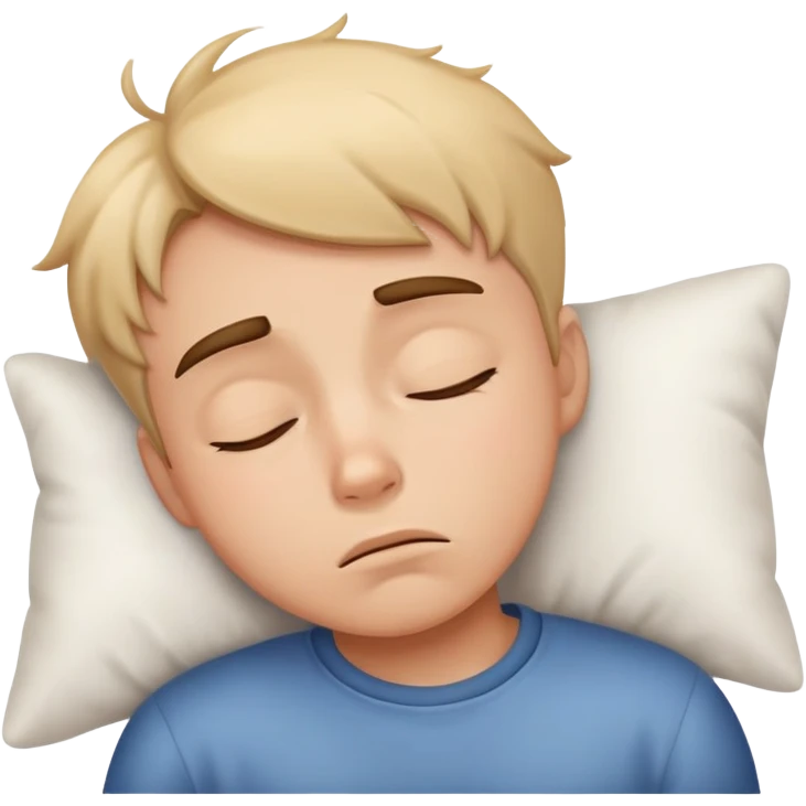tired boy with sleepy expression emoji
