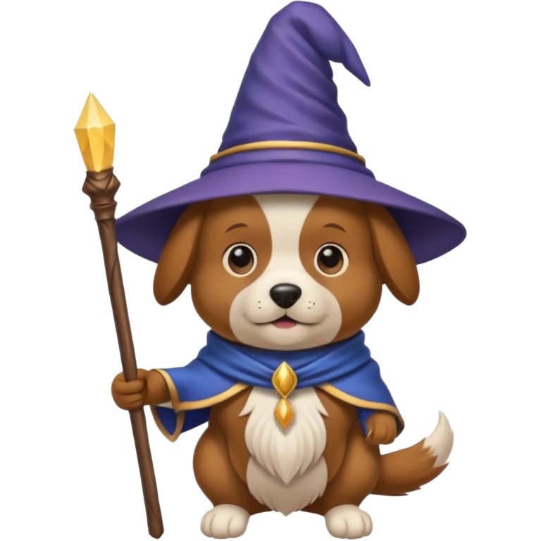 Dog wizard emoji