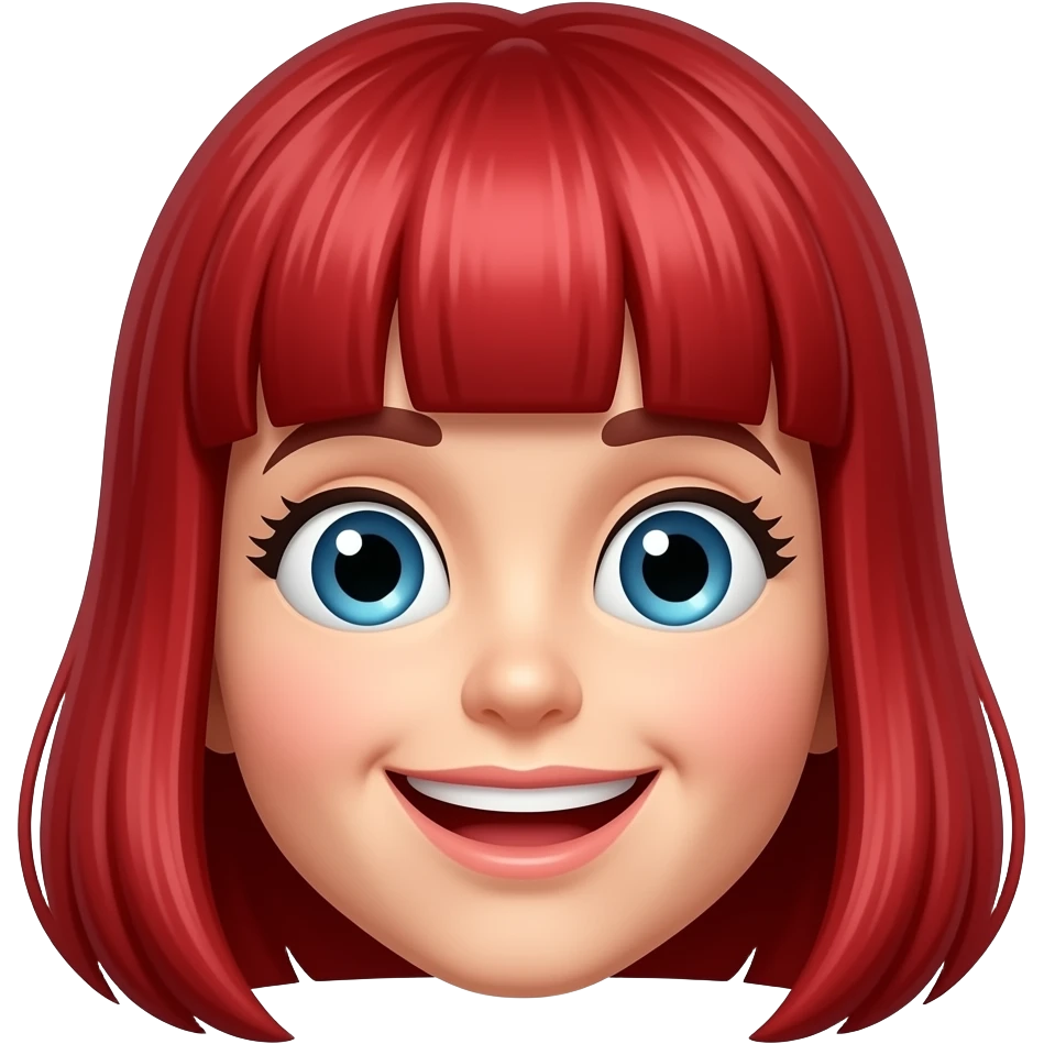 red wig emoji