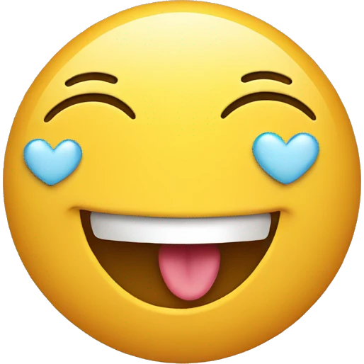 laughing smiley with heart eyes emoji