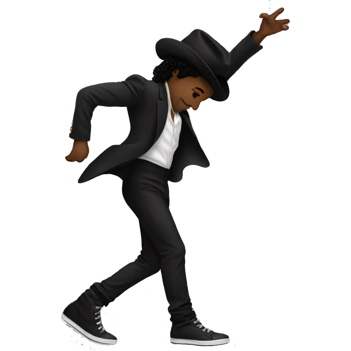 MJ moonwalking  emoji