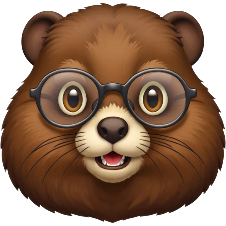 spectacled beaver emoji