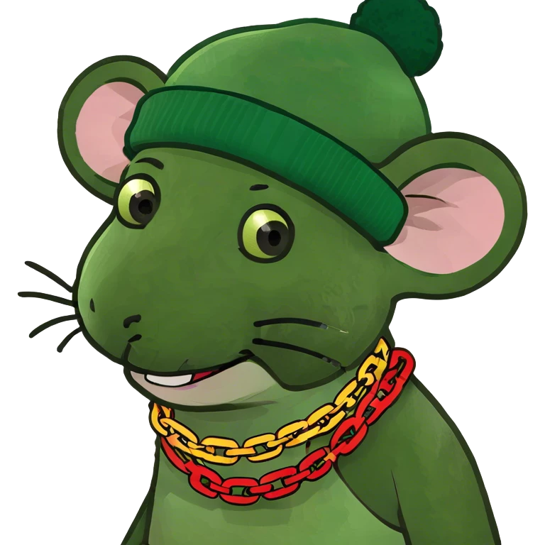 Rasta mouse emoji