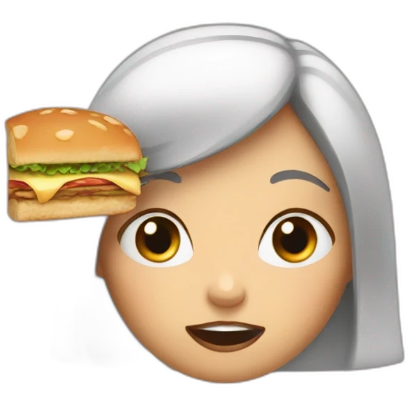 Hungry girl emoji