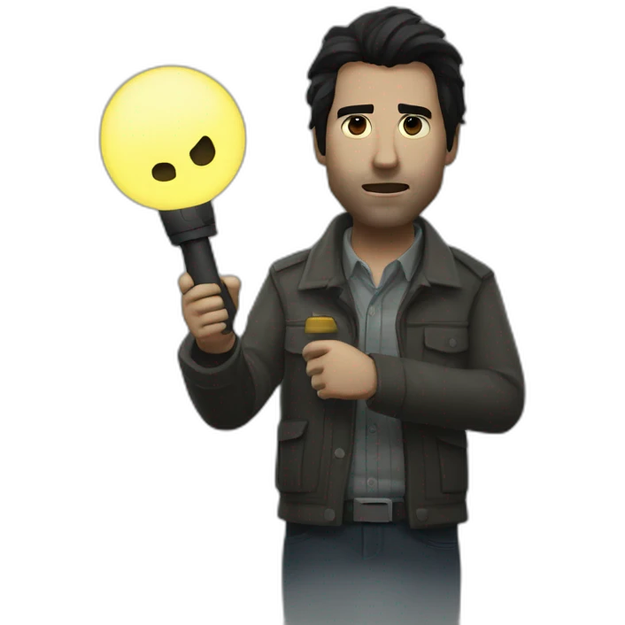 alan wake with flashlight emoji