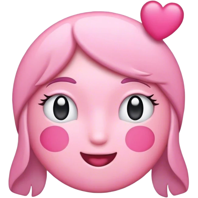 Розовое сердце emoji