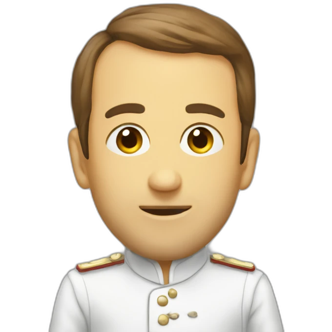 Macron mange melanchon emoji
