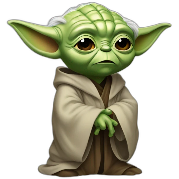 Yoda qui rigole emoji