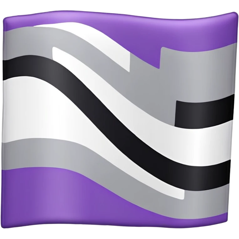 Asexual flag emoji