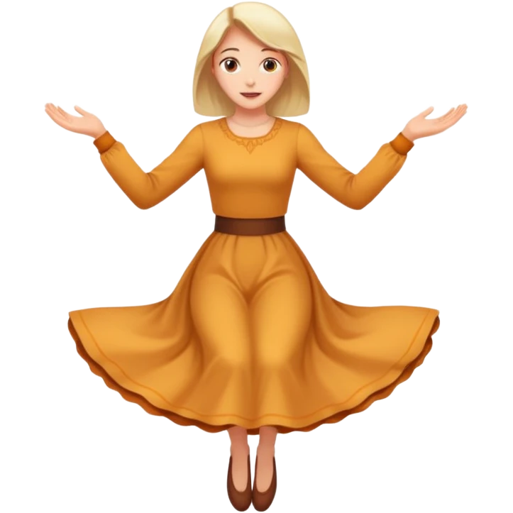 Mujer levitando emoji