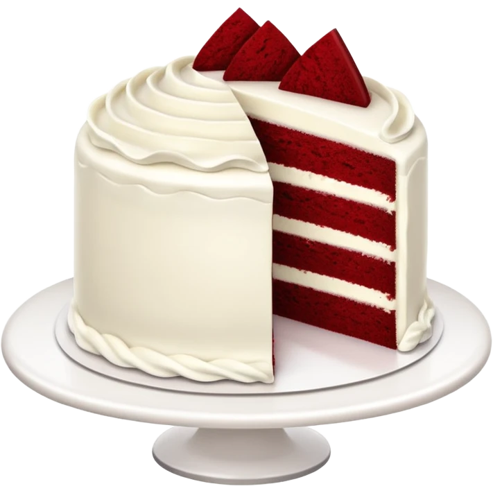 Red velvet cake emoji