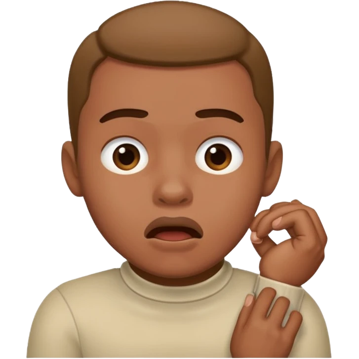 Kyle Jackson doing the choking emote emoji
