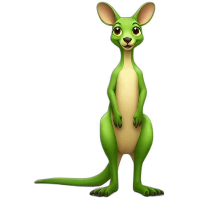 green kangaroo emoji
