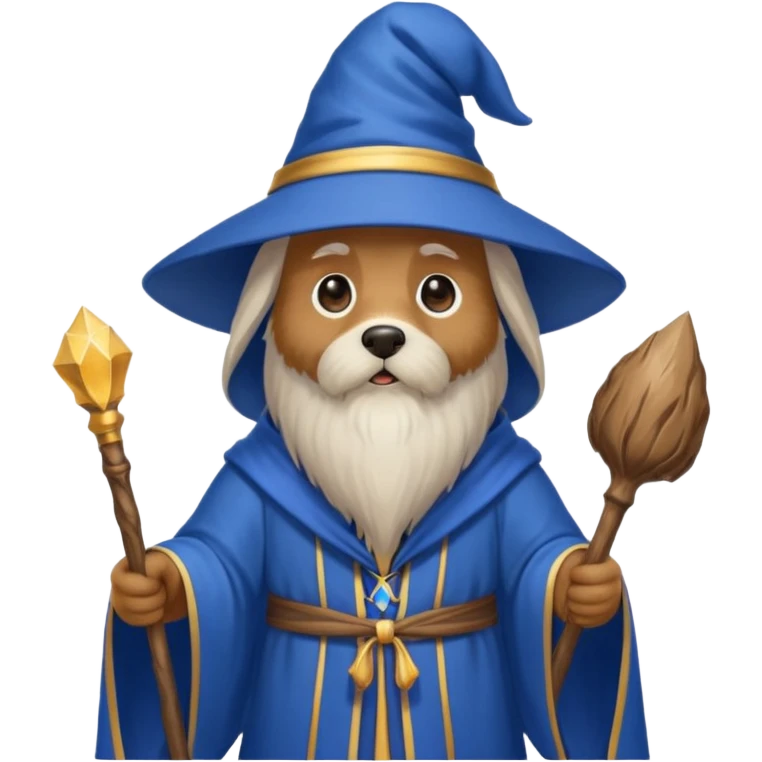 Dog wizard emoji