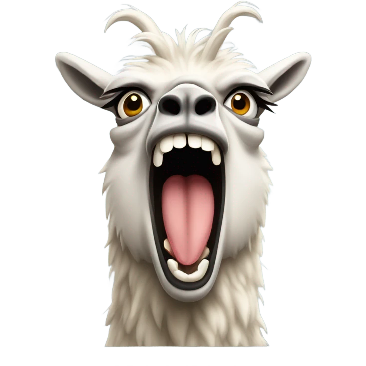 Angry lama  emoji