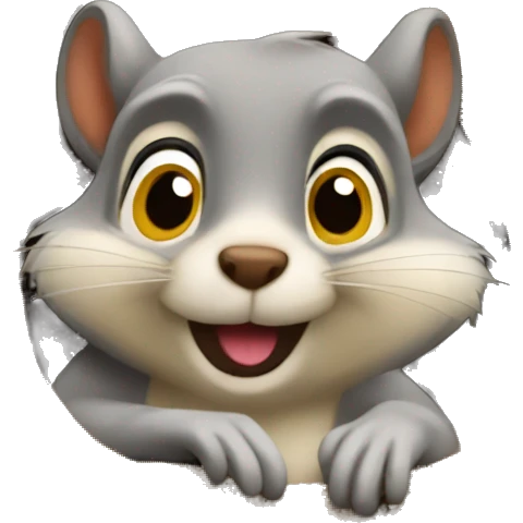 Distracted squirrel emoji