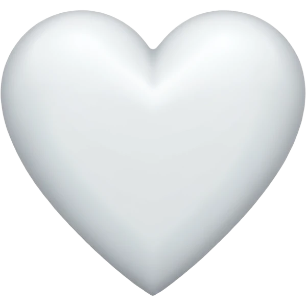 White heart emoji