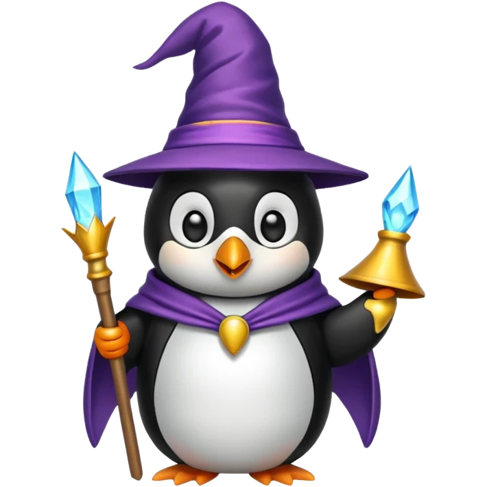 Penguin Wizard emoji