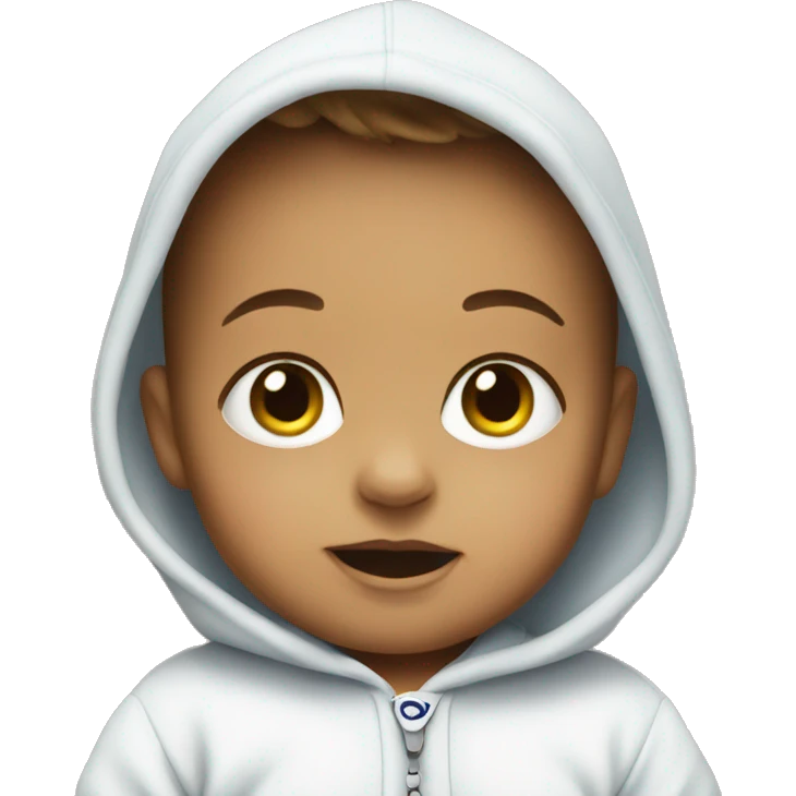 Baby with volkswagen onesie emoji