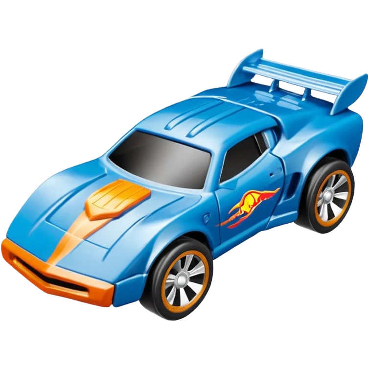 Машинка HotWheels белого цвета, в голубой классической упаковке HotWheels. emoji