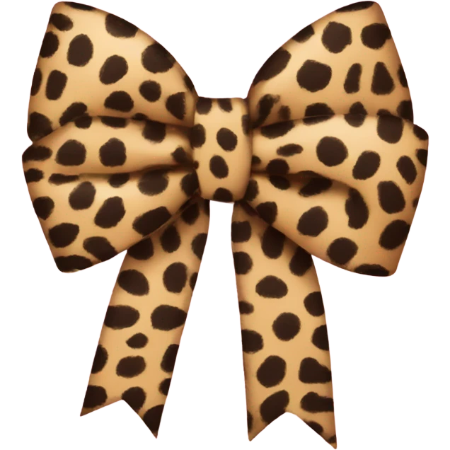 hello kitty cheetah print bow emoji