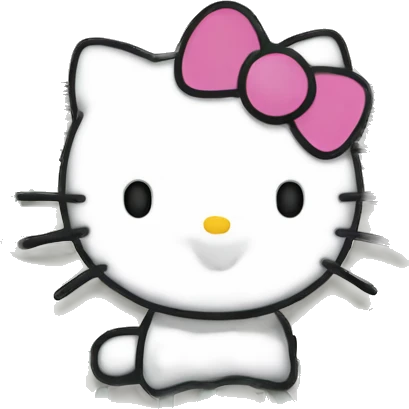 Dollar bill with hello kitty  emoji