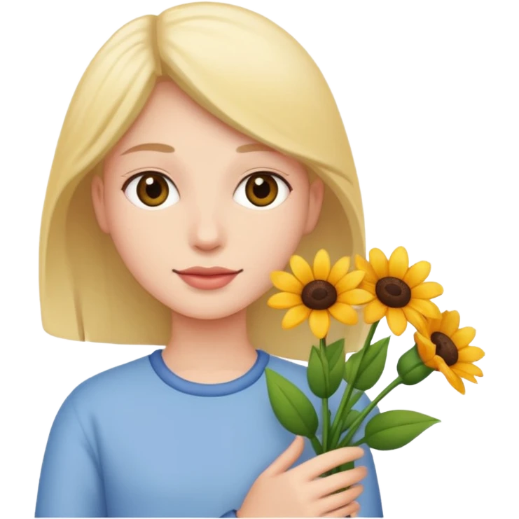 flower-bearing person emoji