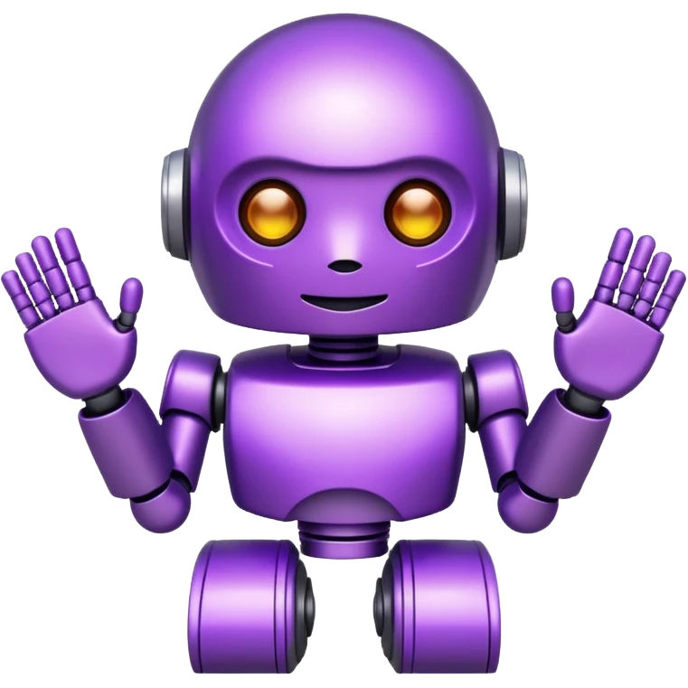 robot ịn purple emoji
