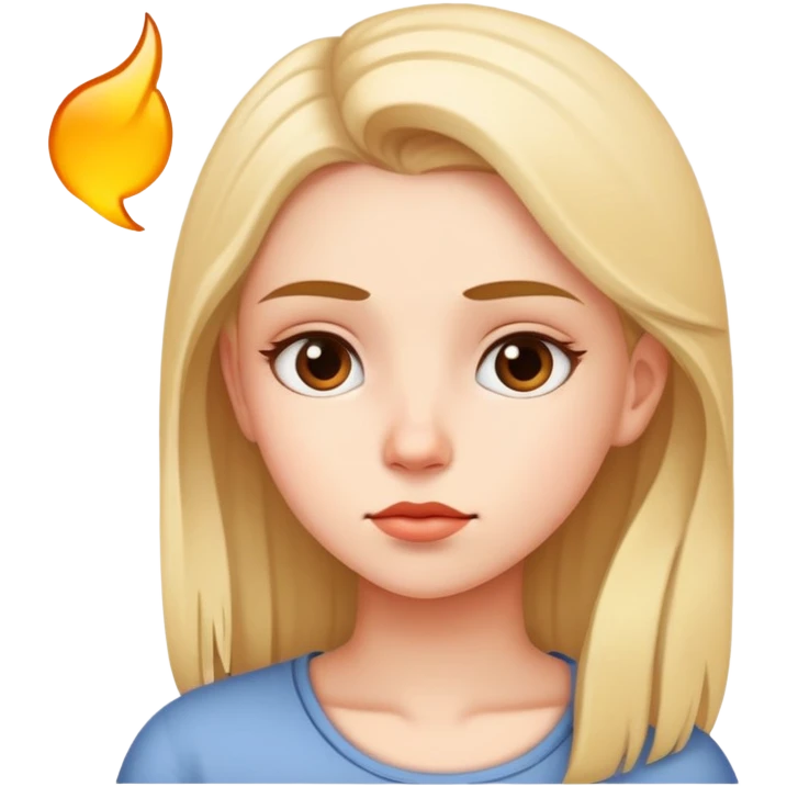 Girl thinking  emoji
