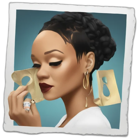 rihanna with an album emoji