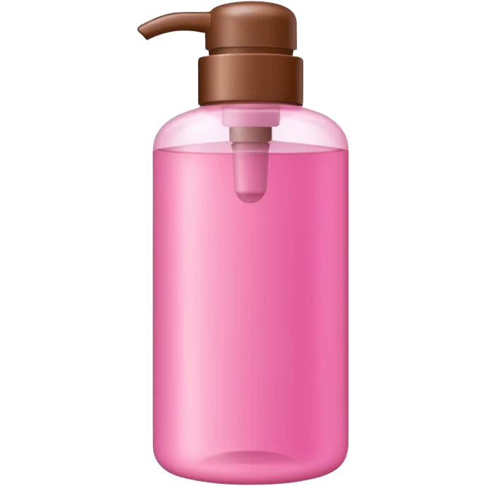 pink and brown shampoo bottle emoji