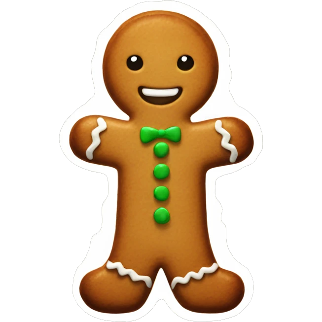 gingerbread cookie emoji