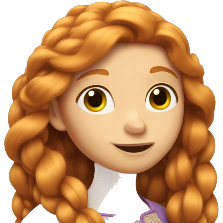 Ginger rapunzel emoji