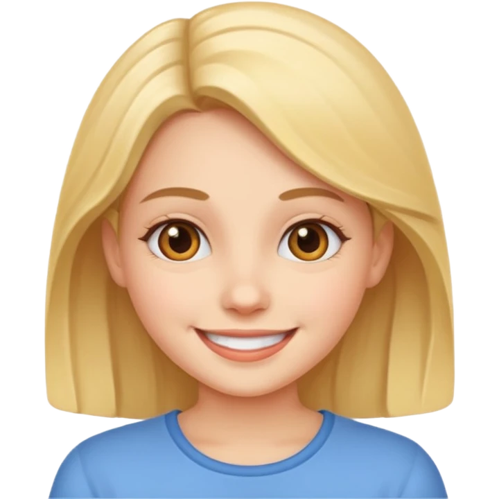 smiling girl emoji