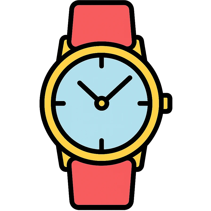 classic wristwatch, sleek and minimal accessory emoji